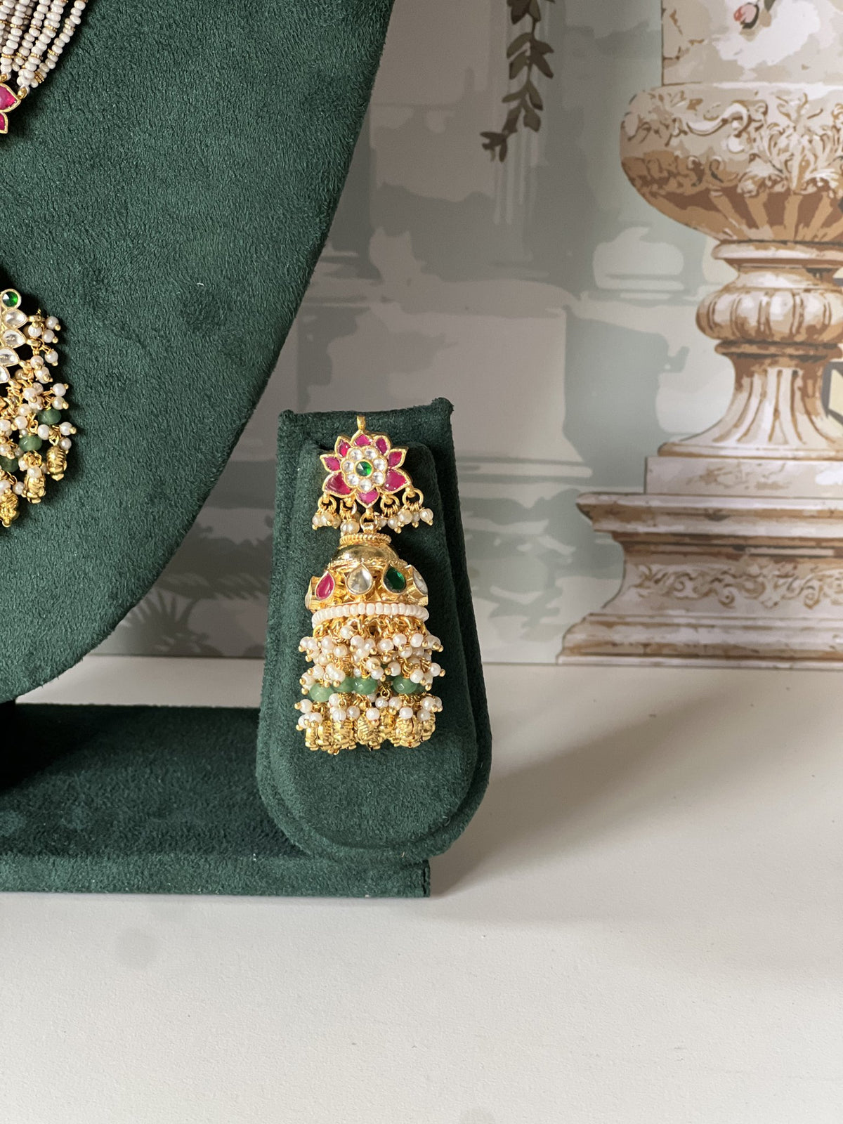 Mayurlata Jadau Kundan Long Necklace Set