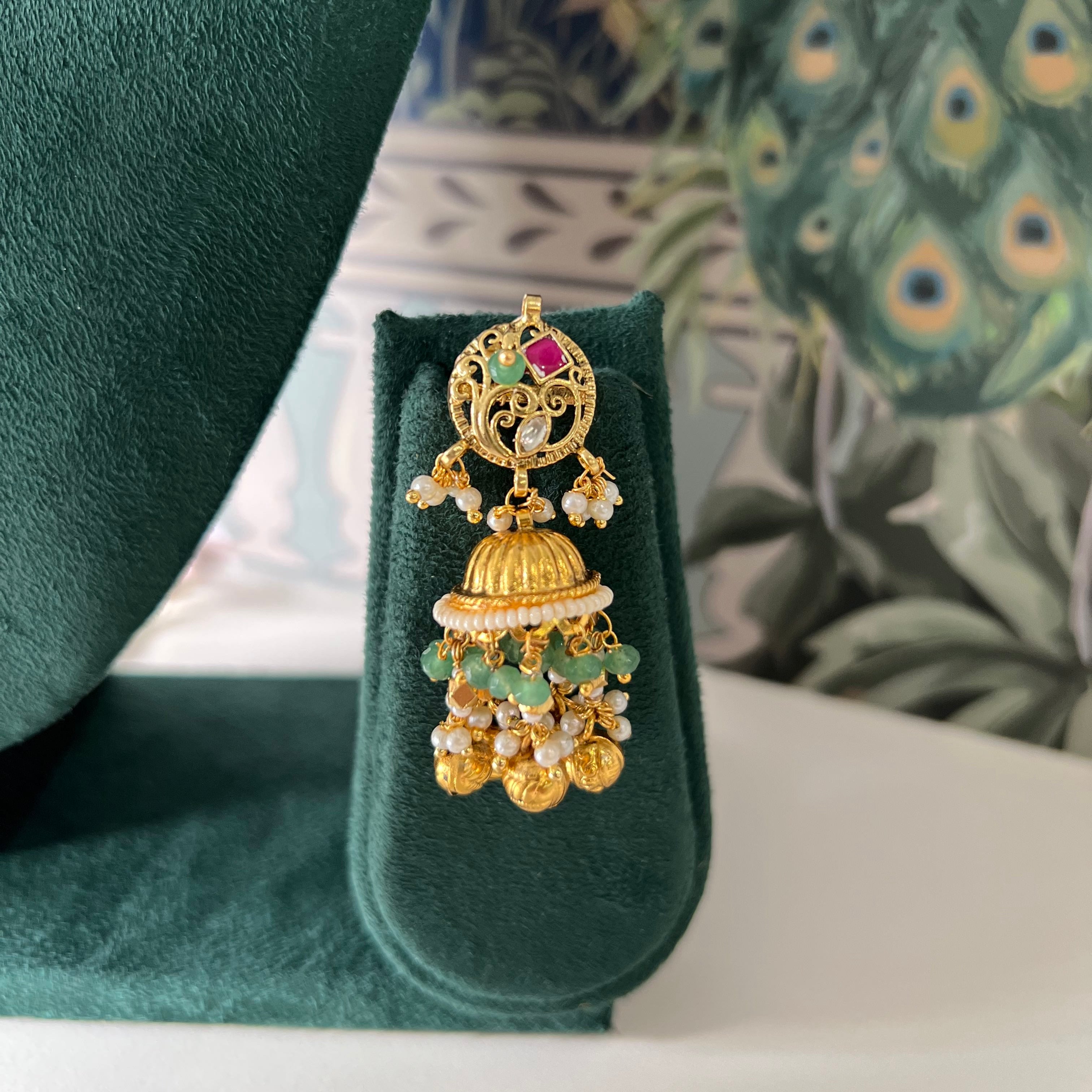 Gajraj Twin Elephant Heritage Necklace Set