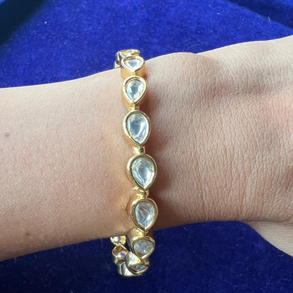 Naina Kundan Link Bangle Pair