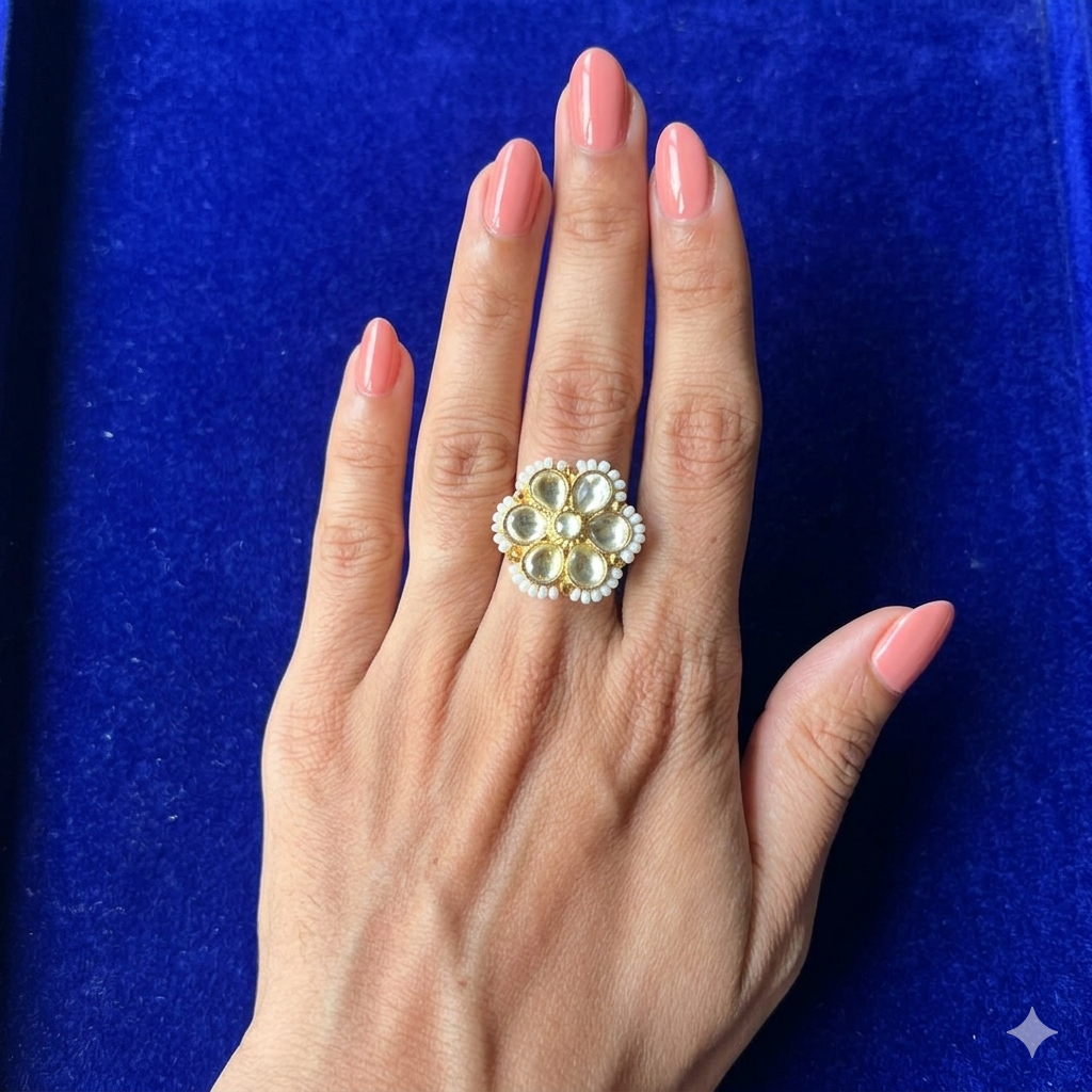 Safed Phool Heritage Ring