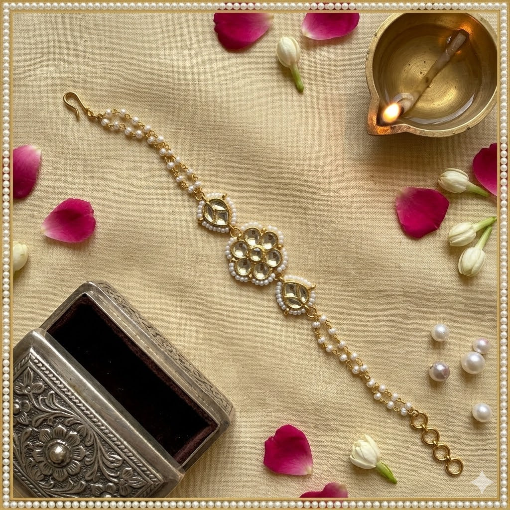 Tara Kundan Link Bracelet