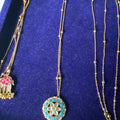 Round firoza pendant