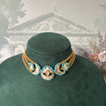 Aanika Turquoise MOP Choker Set