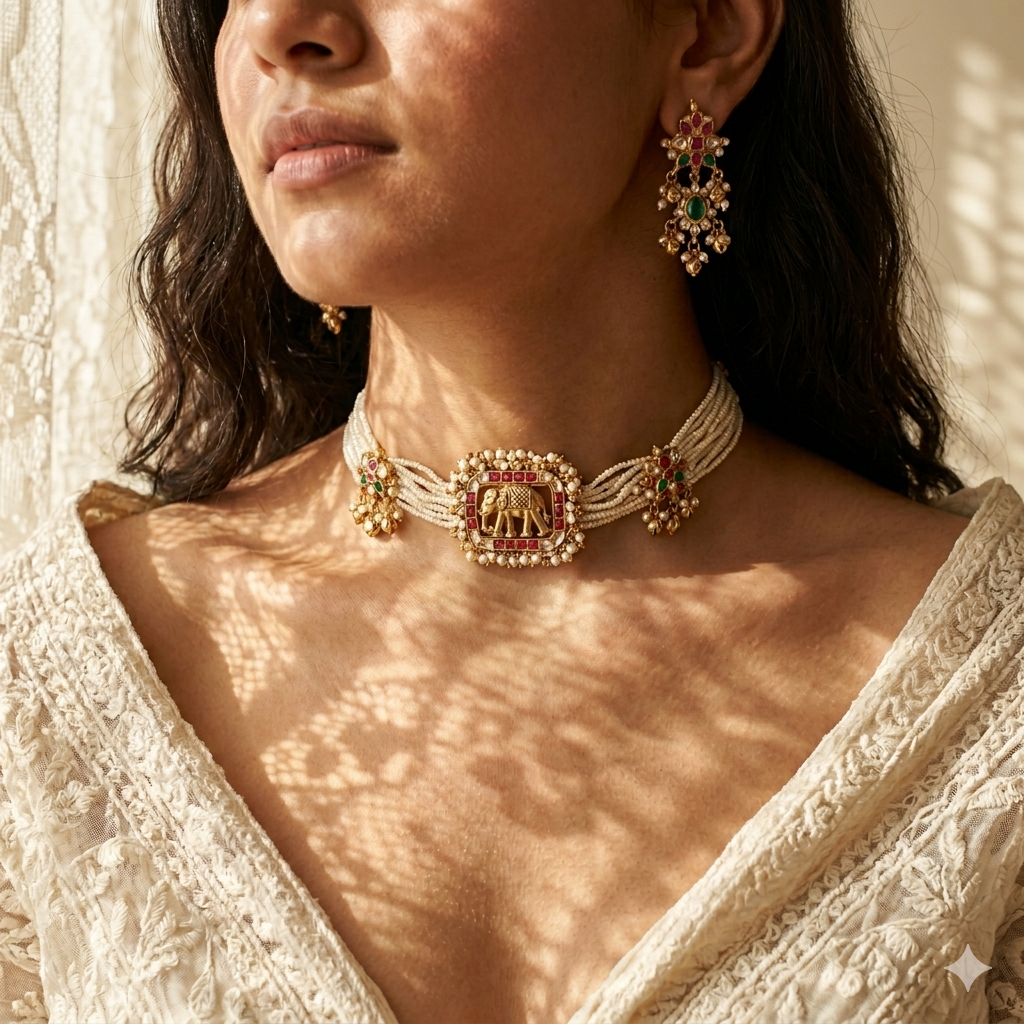 Kanakdhara Heritage Choker Set