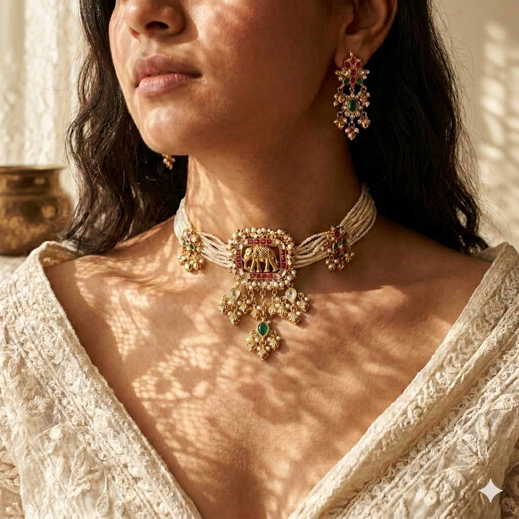 Kanakdhara Heritage Choker Set