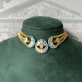 Aanika Turquoise MOP Choker Set