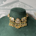 Nyra Twin Elephant MOP Necklace Set