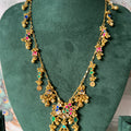 Rangmahal Multicolor Enamel Charm Drop Necklace