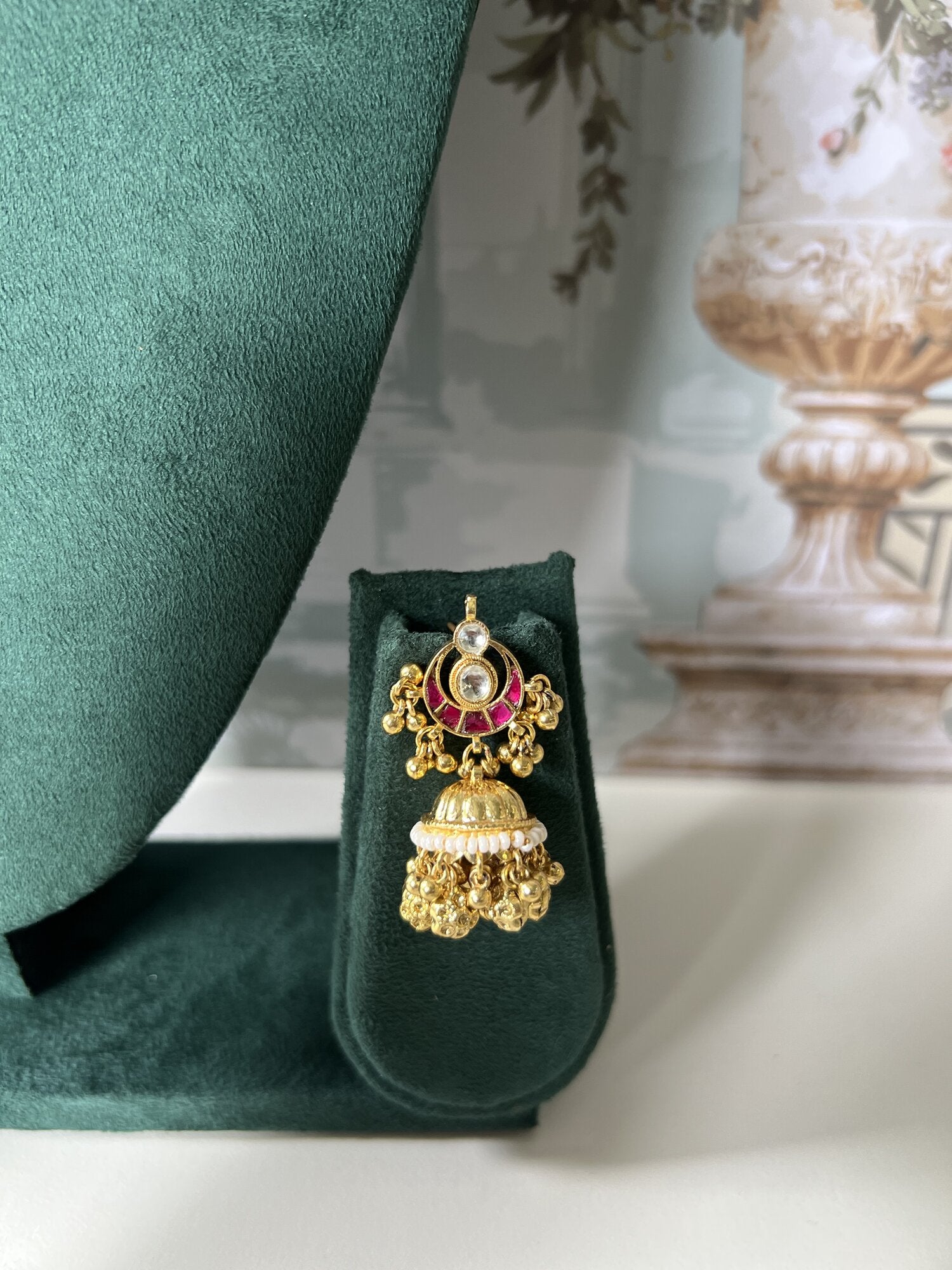 Antara Gold Filigree Ghungroo Necklace Set
