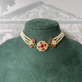 Shwet Kali Jadau Kundan Choker Pearl Set