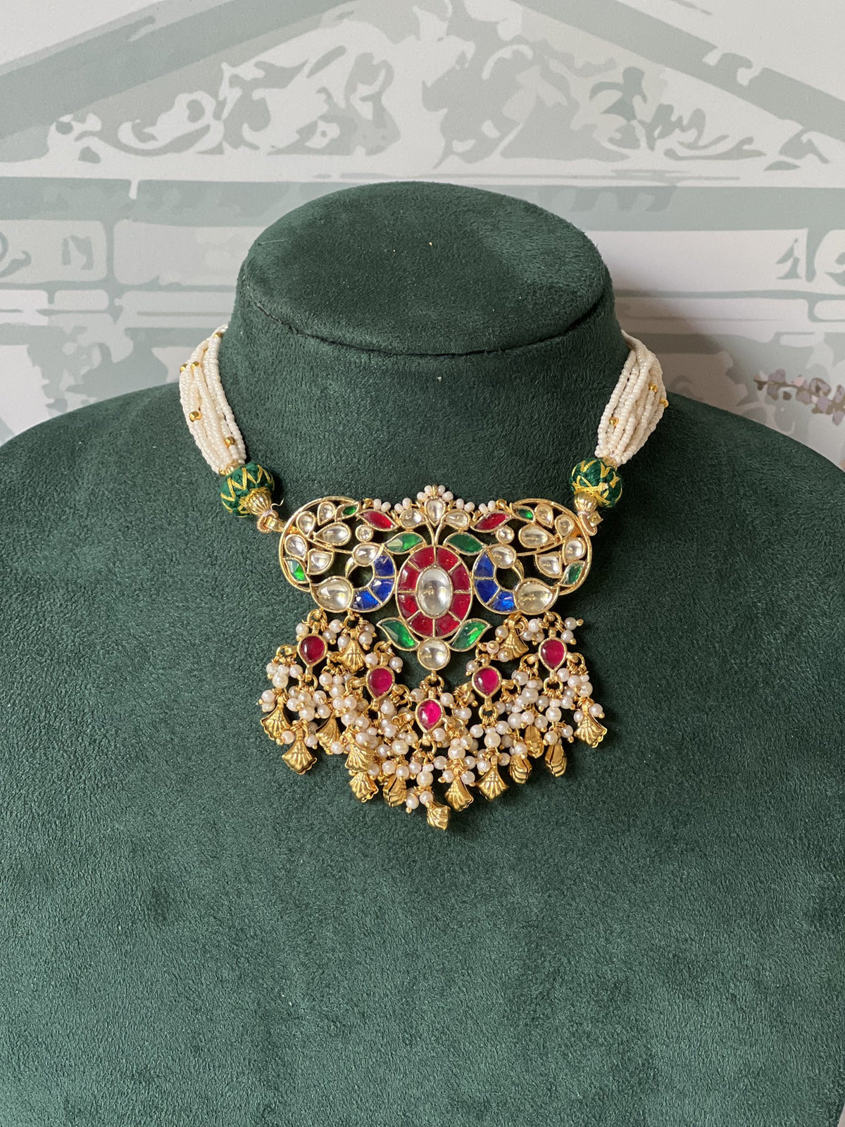 Mayurrang Jadau Kundan Choker Set