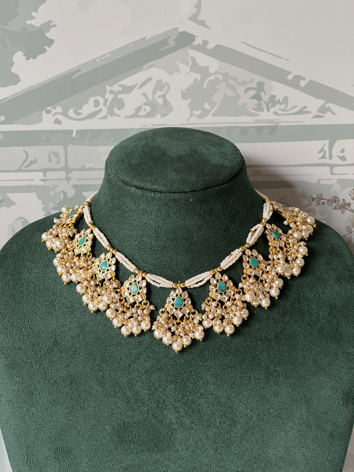 Firoza Jadau Kundan Choker Set