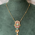 Firoza Jadau Pendant Chain Set