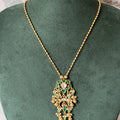 Panna Jhankar Jadau Pendant Chain Set