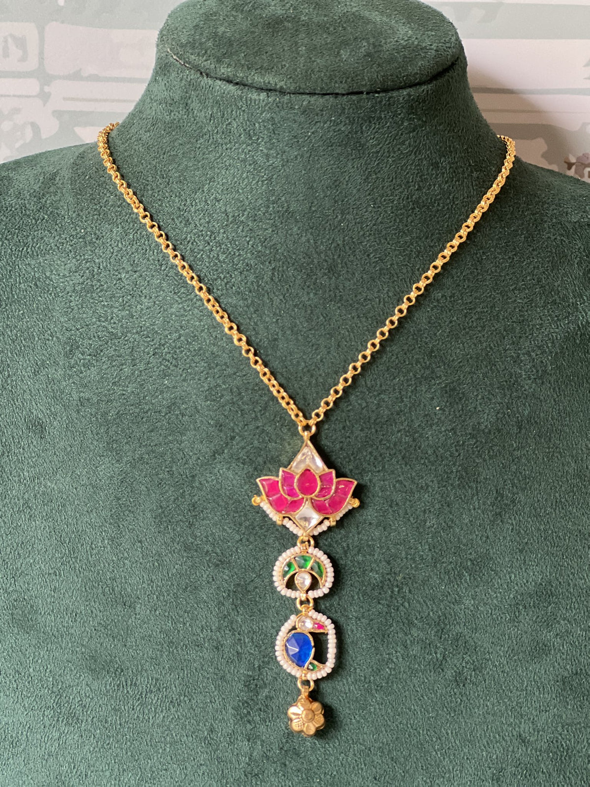 Kamalhaar Jadau Pendant Chain