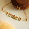 Heritage Jadau Kundan Necklace with Natural Pearl Drops Earrings