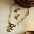 Jadau Floral Pearl Necklace Set