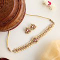 Kundan & Ruby Teardrop Choker