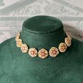 Ishani Ruby Jadau Kundan MOP Choker Set