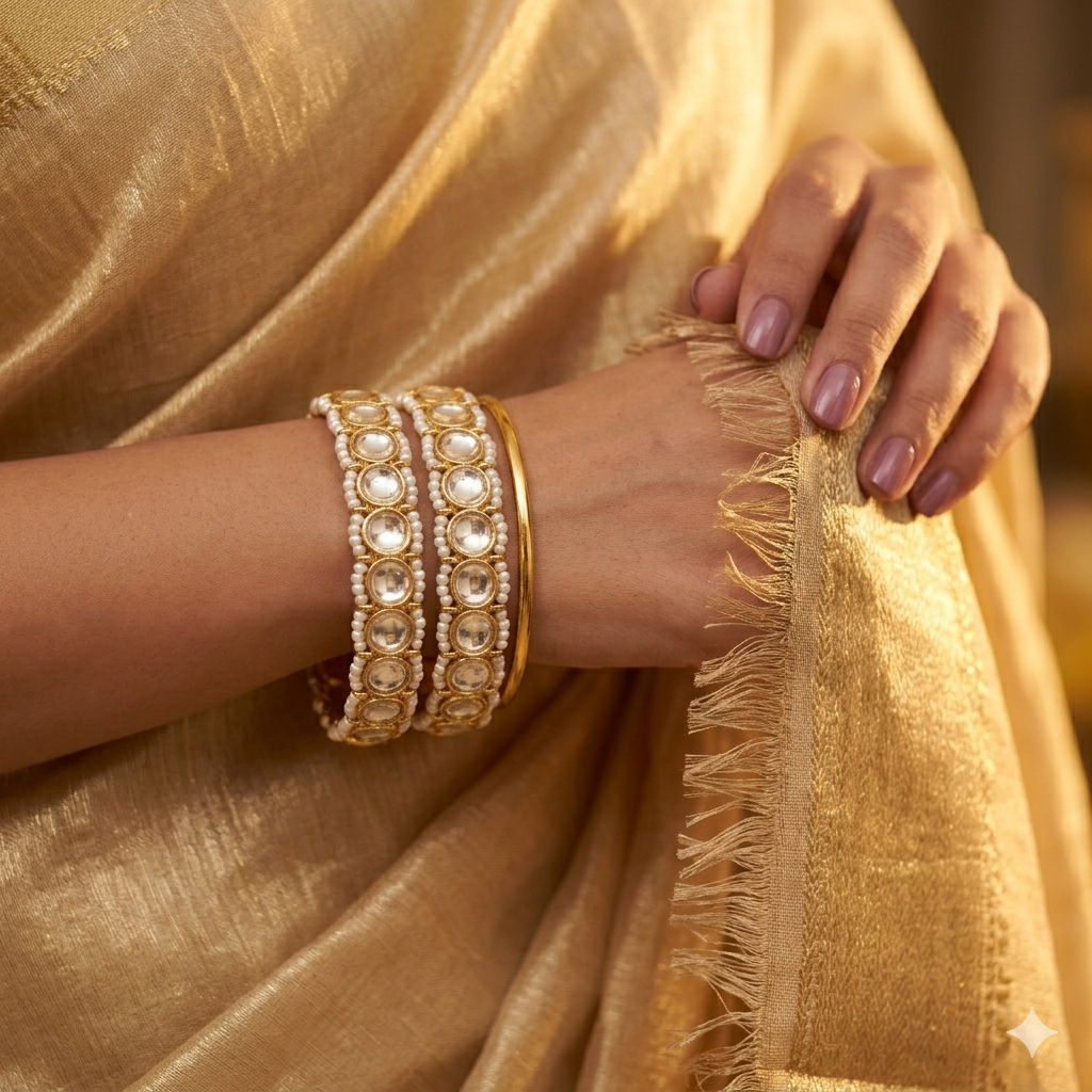 Minimal Jadau Kadaa Set