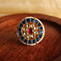 Neelam Kundan Chakra Ring