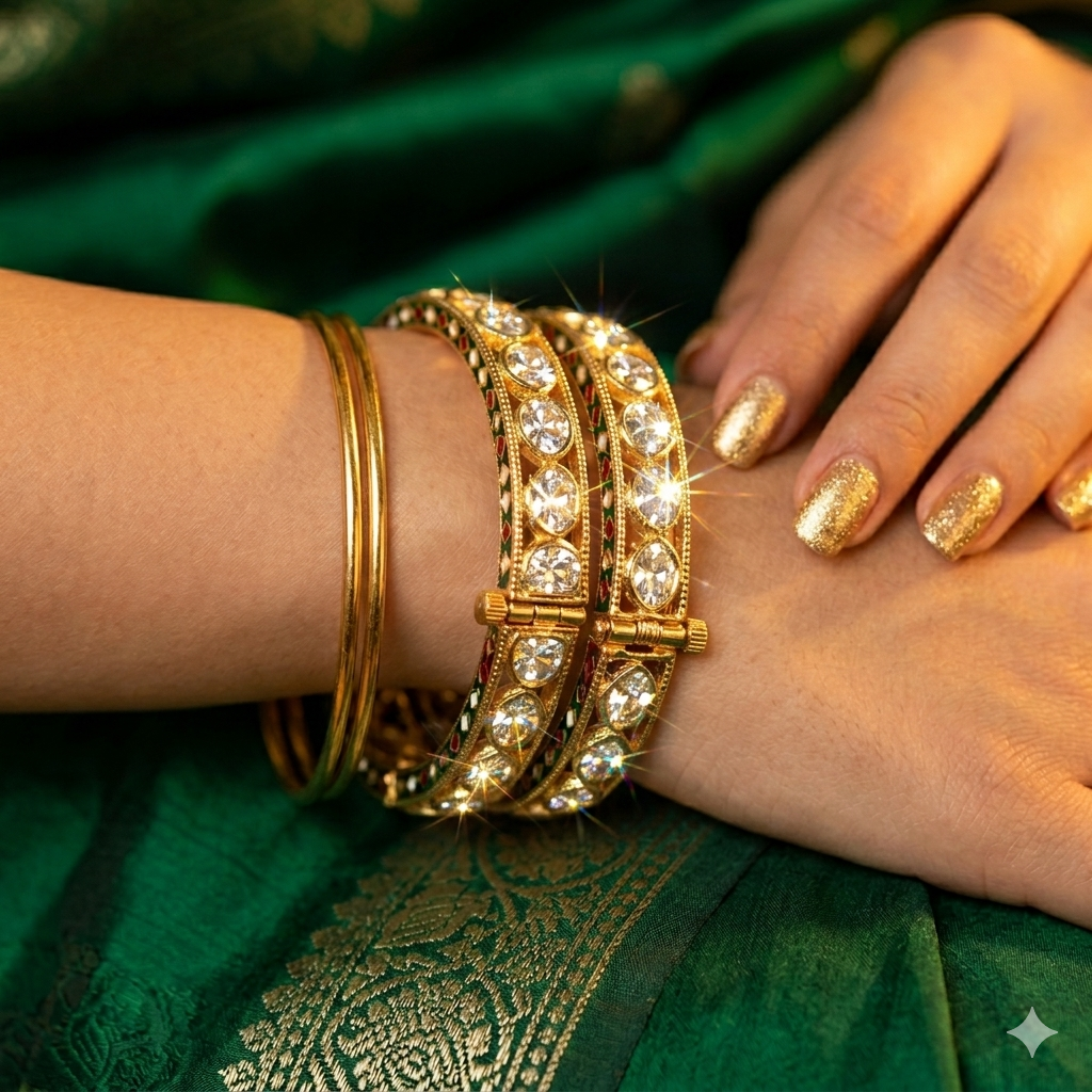 Polki Kundan Kadaa Set