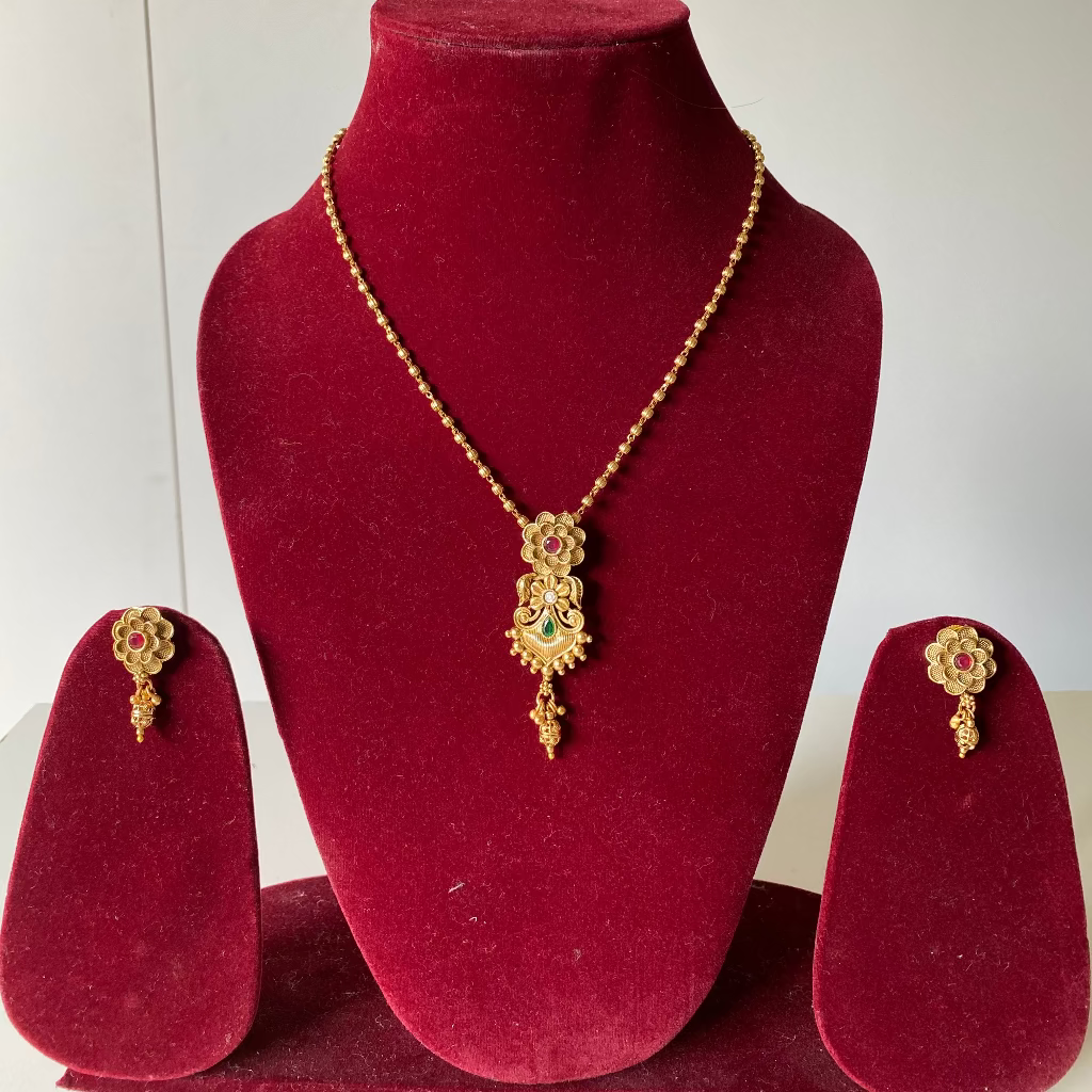 Vasundhara Antique Pendant Set